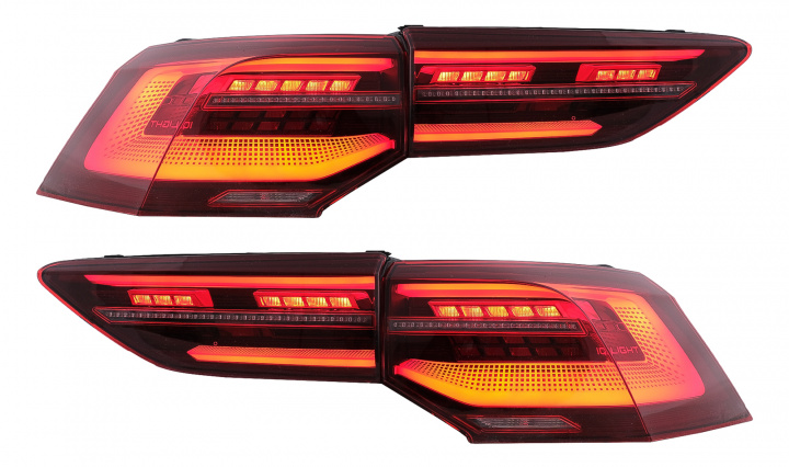 Stopuri Full LED compatibil cu VW Golf VIII Hatchback Mk8 MQB (2020-Up) cu Semnal Dinamic Secvential Tuning Volkswagen VW Golf 8 2020 2021 2022 2023 2024 TLVWG8NL