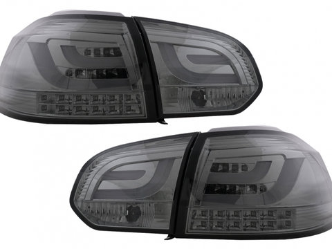 Stopuri LED compatibil cu VW Golf 6 VI (2008-2013) Tube Light Bar Fumuriu TLVWG6S