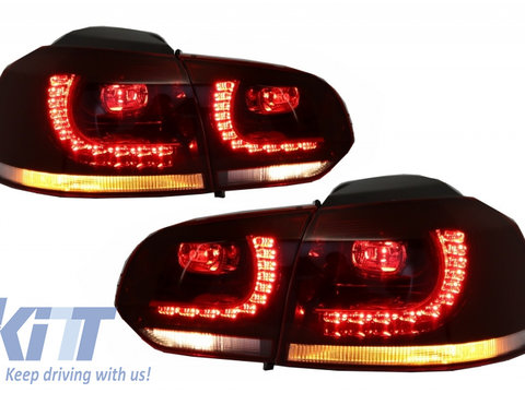 Stopuri LED compatibil cu VW Golf 6 VI (2008-2013) R20 GTI Cherry Red Design DEPO