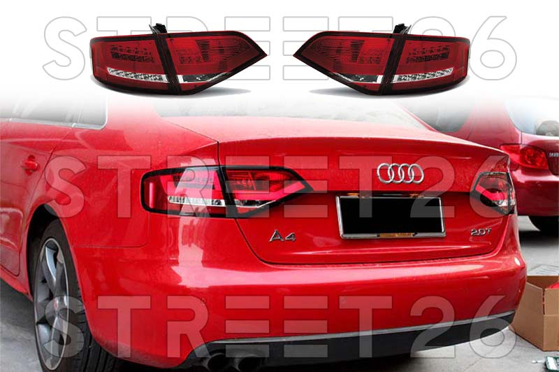 Stopuri LED Compatibile Cu Audi A4 B8 08-11 SEDAN Rosu Alb LED