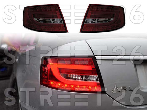 Stopuri LED Compatibile Cu Audi A6 C6 SEDAN 04.04-08 Rosu Fumuriu LED 7PIN