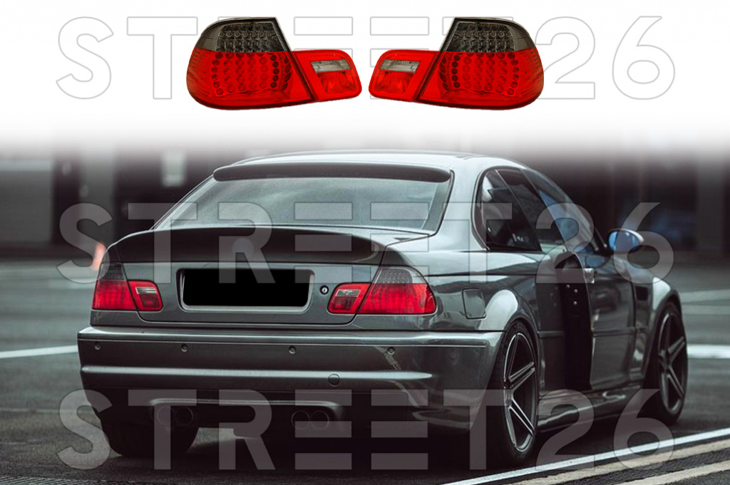 Stopuri LED Compatibile Cu BMW Seria 3 E46 04.99-03.03 Coupe Rosu Fumuriu