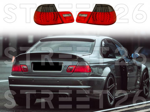 Stopuri LED Compatibile Cu BMW Seria 3 E46 04.99-03.03 Coupe Rosu Fumuriu