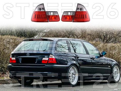 Stopuri LED Compatibile Cu BMW Seria 3 E46 99-05 Touring Rosu Alb