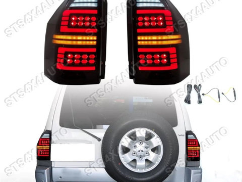 STOPURI LED CU DYNAMIC SEMNALIZARE MITSUBISHI PAJERO 2000-2007 BK [V2]