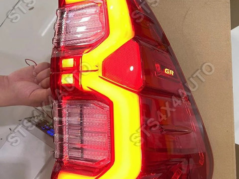 STOPURI LED CU DYNAMIC SEMNALIZARE TOYOTA HILUX REVO 2016-2024 RC [GR LOOK]