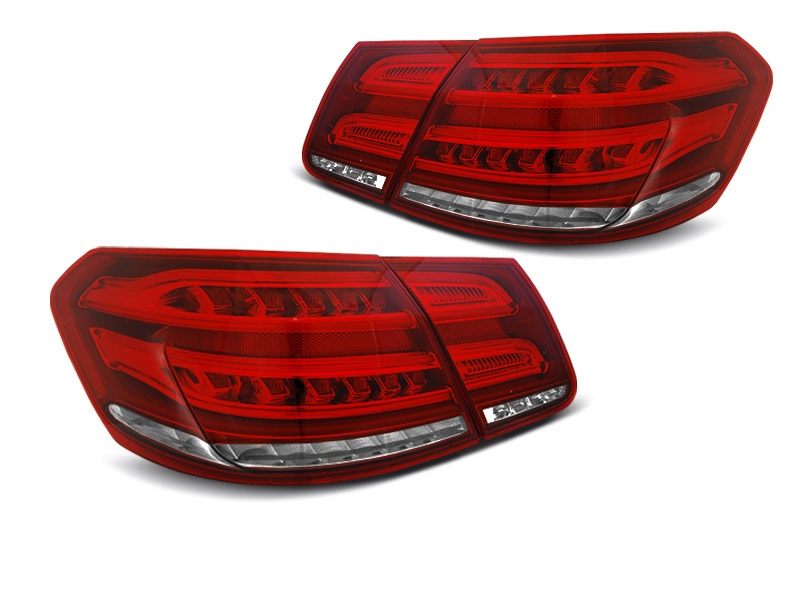 Stopuri Mercedes W212 E-class intre 2009-2013 SEQ Rosu Alb pe LED