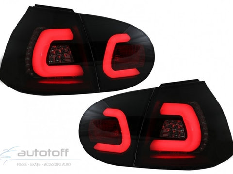 Stopuri Tube LED BAR compatibil cu VW Golf 5 V (2004-2009) Negru Fumuriu