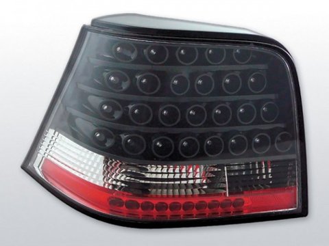 Stopuri VW Golf 4 Rosu Negru pe LED