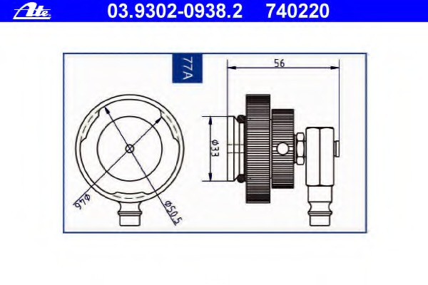 Stut aerisire # Hyundai I30 2017 2018 2019 2020 2021 2022 2023 2024 2025 # 03 9302 0938 2 # ATE