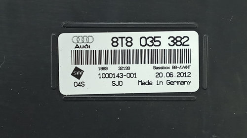 Subwoofer 8t8035382 Audi A4 B8/8K [facel