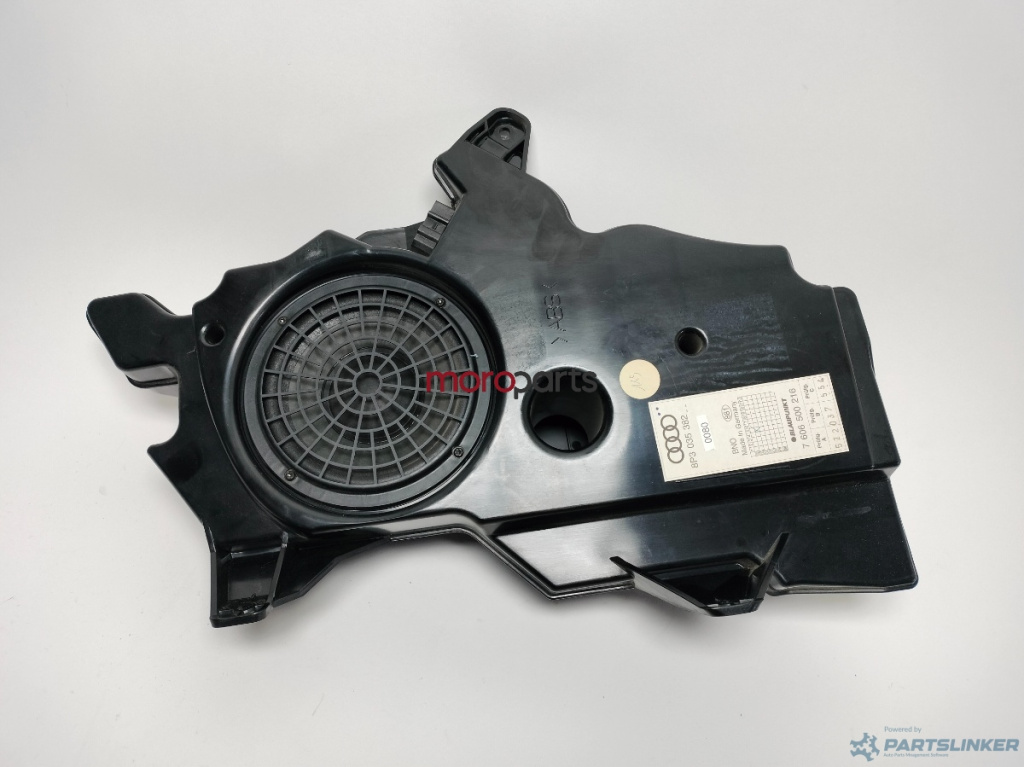 Subwoofer auto AUDI A3 II (8P1) [ 2003 - 2013 ] 1.6 (BGU, BSE, BSF) 75KW|102HP Blaupunkt 7 606 500 216 OEM 8P3035382