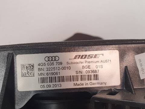Subwoofer Bose pentru Audi A6 C7 4g5035709