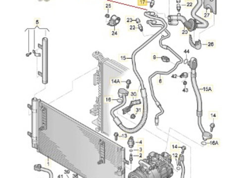 Supapa AC (ventil) pentru Audi VW Skoda Seat