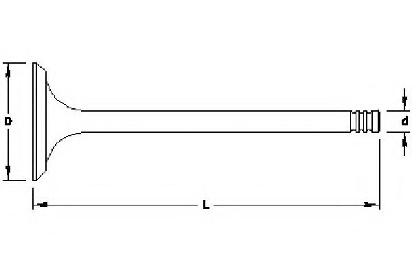 Supapa admisie AUDI A4 (8E2, B6), AUDI A4 Avant (8E5, B6), VW TOUAREG (7LA, 7L6, 7L7) - TOPRAN 110 203