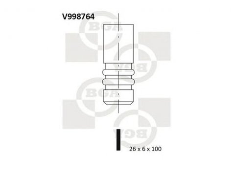 Supapa admisie BMW 3 E46 BGA V998764