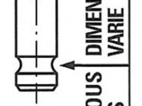 Supapa admisie CHEVROLET KALOS (2005 - 2020) FRECCIA R6462/SCR