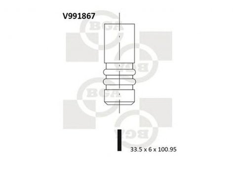 Supapa admisie DACIA LOGAN LS BGA V991867