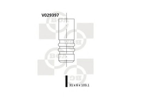 Supapa admisie OPEL TIGRA (95) (1994 - 2000) BGA V029397 piesa NOUA