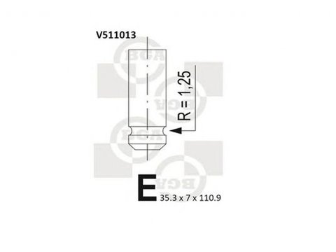 Supapa admisie RENAULT ESPACE III JE0 BGA V511013