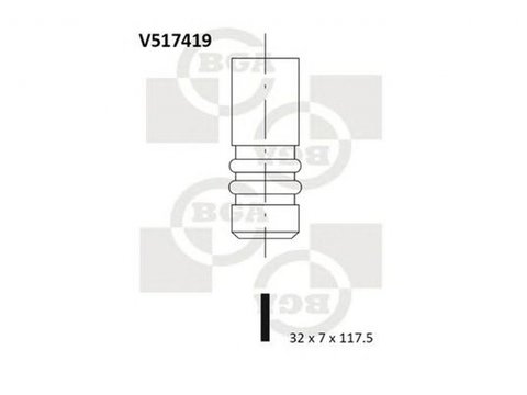 Supapa admisie RENAULT ESPACE III JE0 BGA V517419