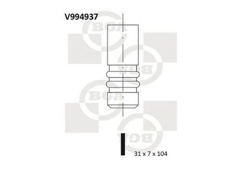 Supapa admisie VOLVO 850 LS BGA V994937