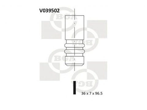 Supapa admisie VW POLO 9N BGA V039502