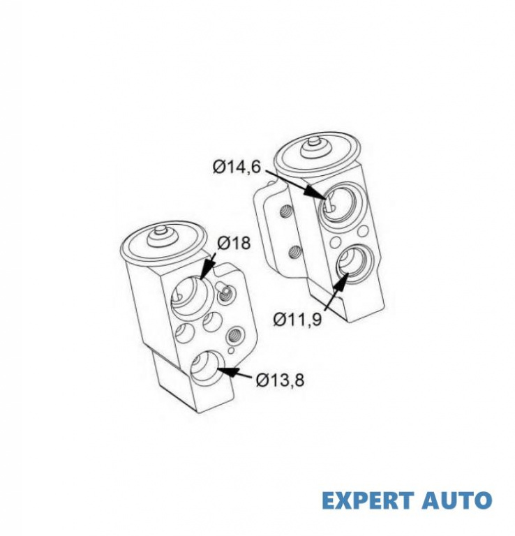 Supapa clima Volkswagen VW GOLF VI (5K1) 2008-2013 #3 1K0820679