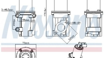 Supapa EGR ALFA ROMEO MITO, FIAT BRAVA, BRAVO I, D