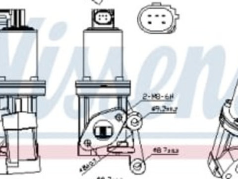 Supapa EGR HYUNDAI ACCENT IV, ELANTRA IV, ELANTRA V, I20 I, I20 II, I30, IX20, KIA CARENS III, CEE'D, CERATO I, PRO CEE'D, RIO III, SOUL I, SOUL II, VENGA 1.4D/1.6 d 06.05-