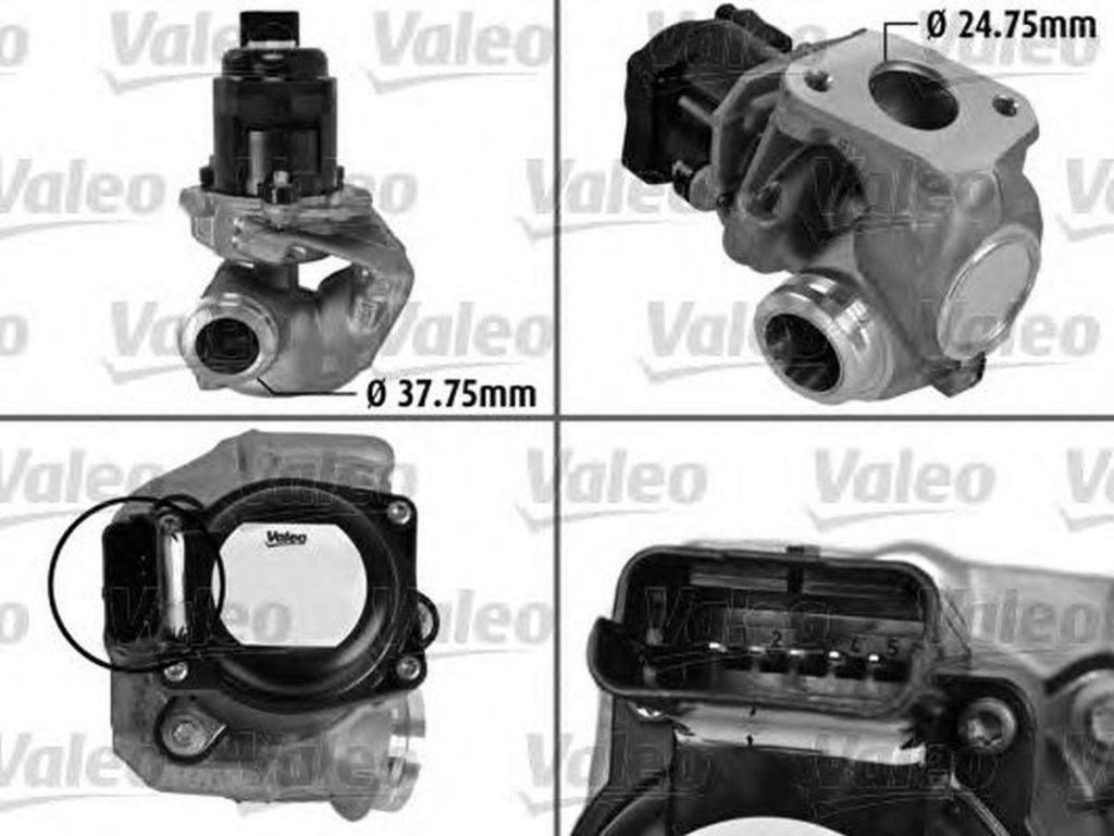 Supapa EGR MAZDA 3 BL VALEO 700444