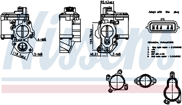 Supapa EGR NISSENS 98265