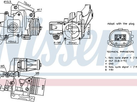 Supapa EGR NISSENS 98387