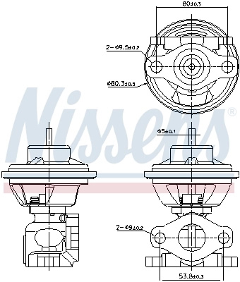 Supapa EGR Nissens HYUNDAI ACCENT II (LC