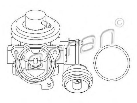 Supapa EGR SKODA OCTAVIA 1U2 TOPRAN 110874