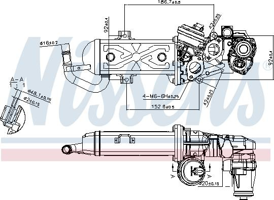 Supapa EGR Valva EGR modul cu calorifer ABARTH 124