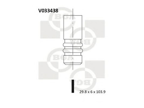 Supapa evacuare AUDI A6 (4F2, C6) (2004 - 2011) BGA V033438 piesa NOUA