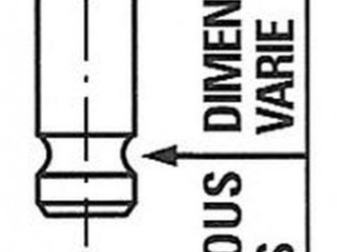 Supapa evacuare DAEWOO MATIZ KLYA FRECCIA R4895RNT