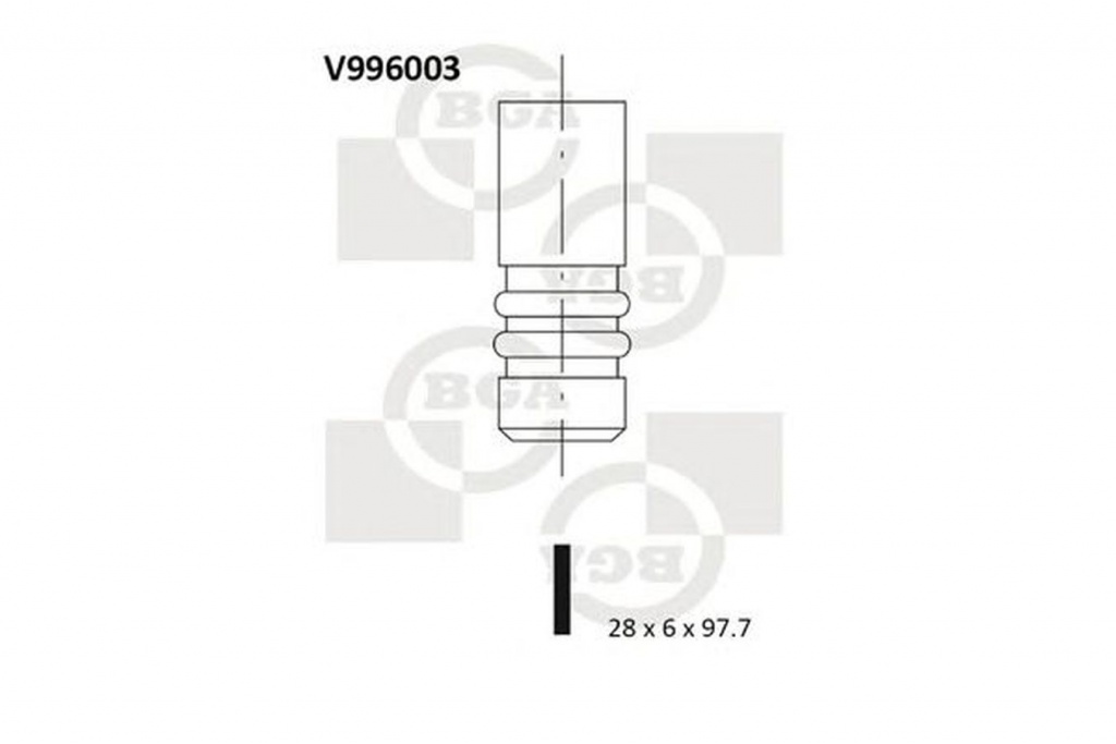 Supapa evacuare FORD TRANSIT CONNECT P65 P70 P80 BGA V996003