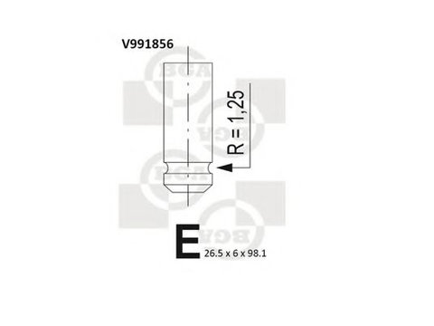 Supapa evacuare HONDA CIVIC VII Hatchback (EU, EP, EV) (1999 - 2006) BGA V991856 piesa NOUA