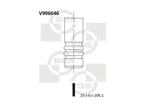 Supapa evacuare LANCIA PHEDRA 179 BGA V996046