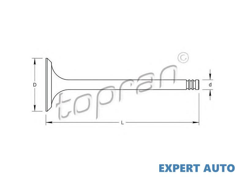Supapa evacuare Opel VECTRA A (86_, 87_) 1988-1995 #8 0641325