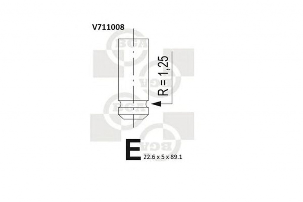 Supapa evacuare TOYOTA YARIS SCP1 NLP1 NCP1 BGA V711008