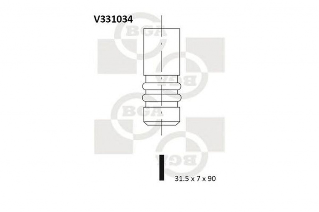 Supapa evacuare VW TRANSPORTER V caroserie 7HA 7HH 7EA 7EH BGA V331034