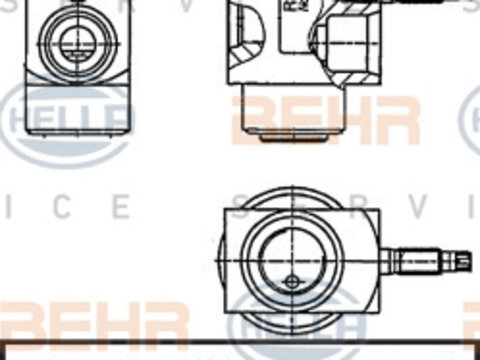 Supapa expansiune, clima (8UW351234201 HELLA) BMW,BMW (BRILLIANCE)