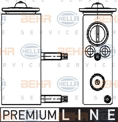 Supapa expansiune, clima (8UW351234461 HELLA) Citroen,PEUGEOT