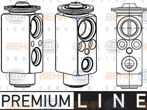 Supapa expansiune, clima (8UW351234601 HELLA) OPEL,VAUXHALL