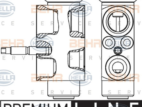 Supapa expansiune, clima (8UW351239601 HELLA) BMW,MINI