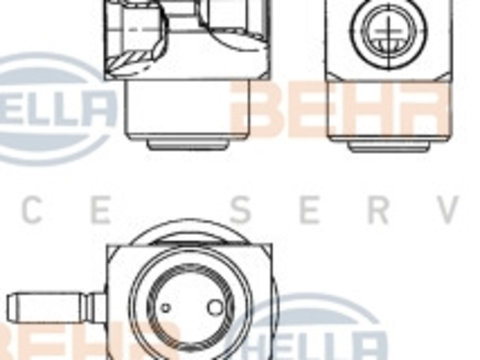 Supapa expansiune, clima (8UW351239611 HELLA) SMART