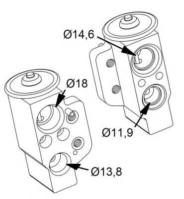 Supapa expansiune, clima AUDI TT Roadster (8J9) (2